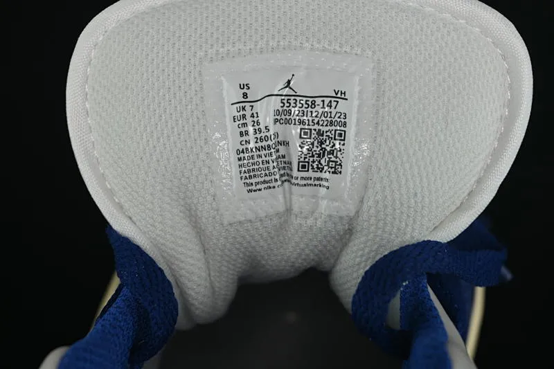 All categories Air Jordan Jordan series basketball shoes Air Jordan 1 Low Air Jordan 1 Low AJ1 Joe 1 blue and green color matching low-top cultural casual sneakers 553558-147